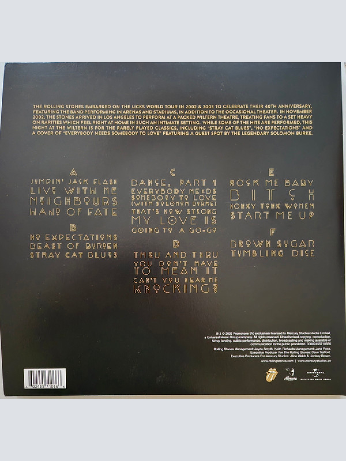 Vinyl / The Rolling Stones - Live At The Wiltern