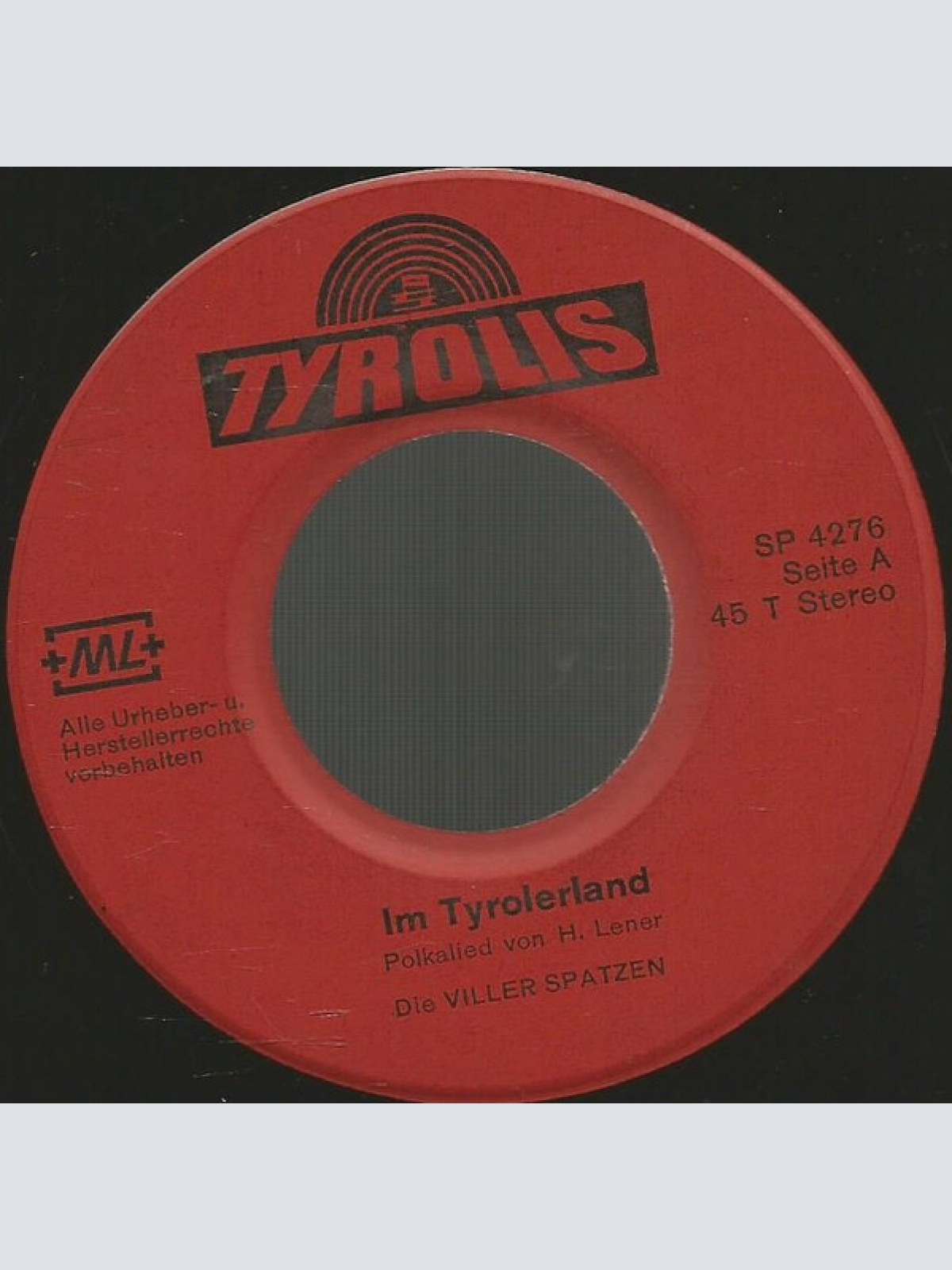 Vinyl / Viller Spatzen - Im Tirolerland / Lustige Musikanten