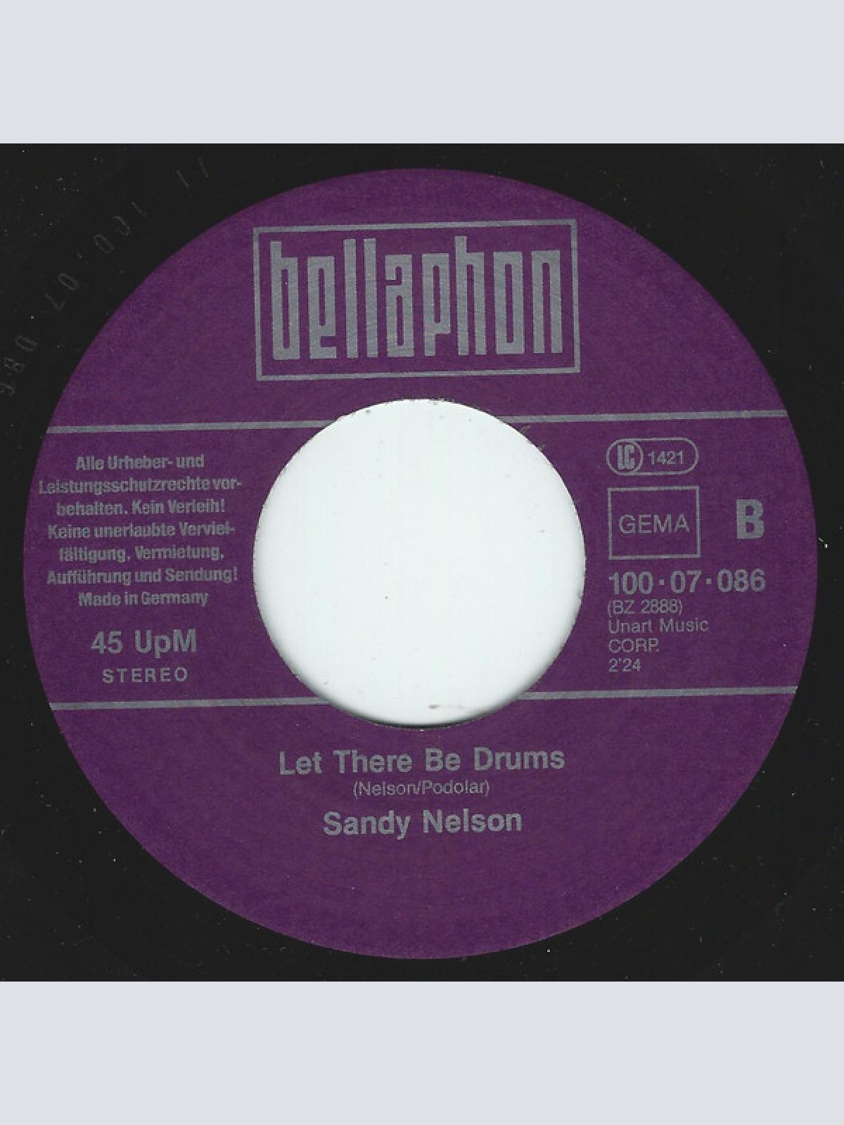 Vinyl / Sandy Nelson - Teen Beat / Let There Be Drums