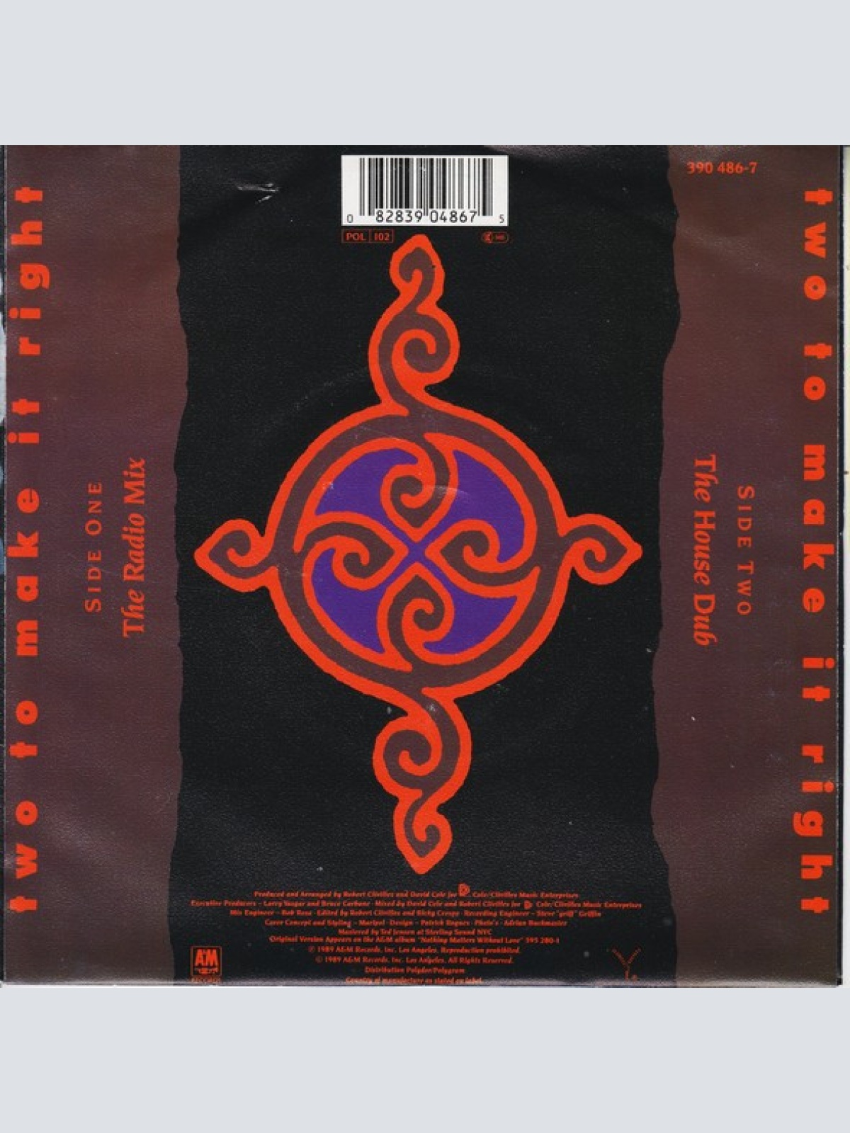 Vinyl / Seduction - Two To Make It Right