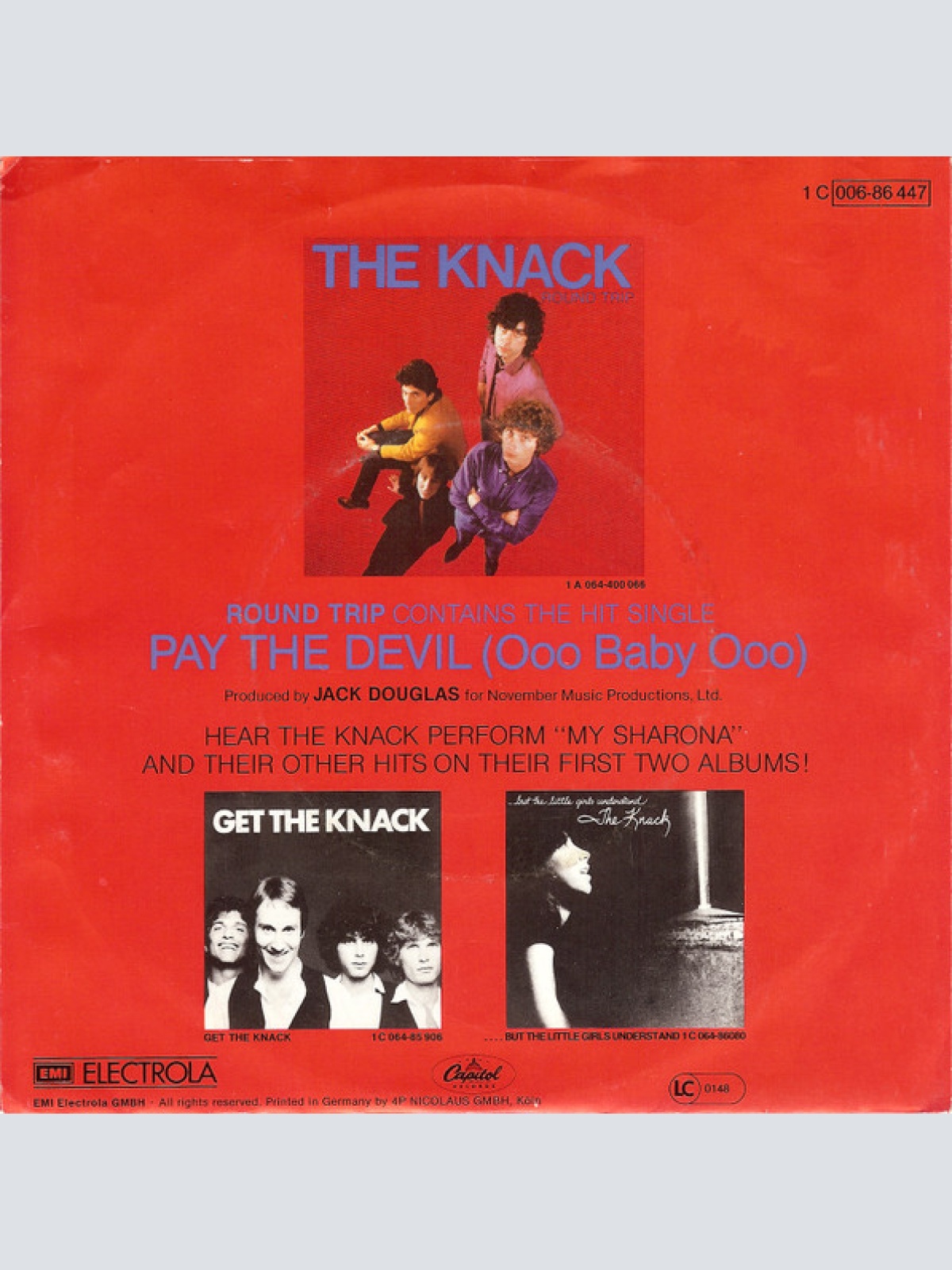 Vinyl / The Knack (3) - Pay The Devil (Ooo Baby Ooo)