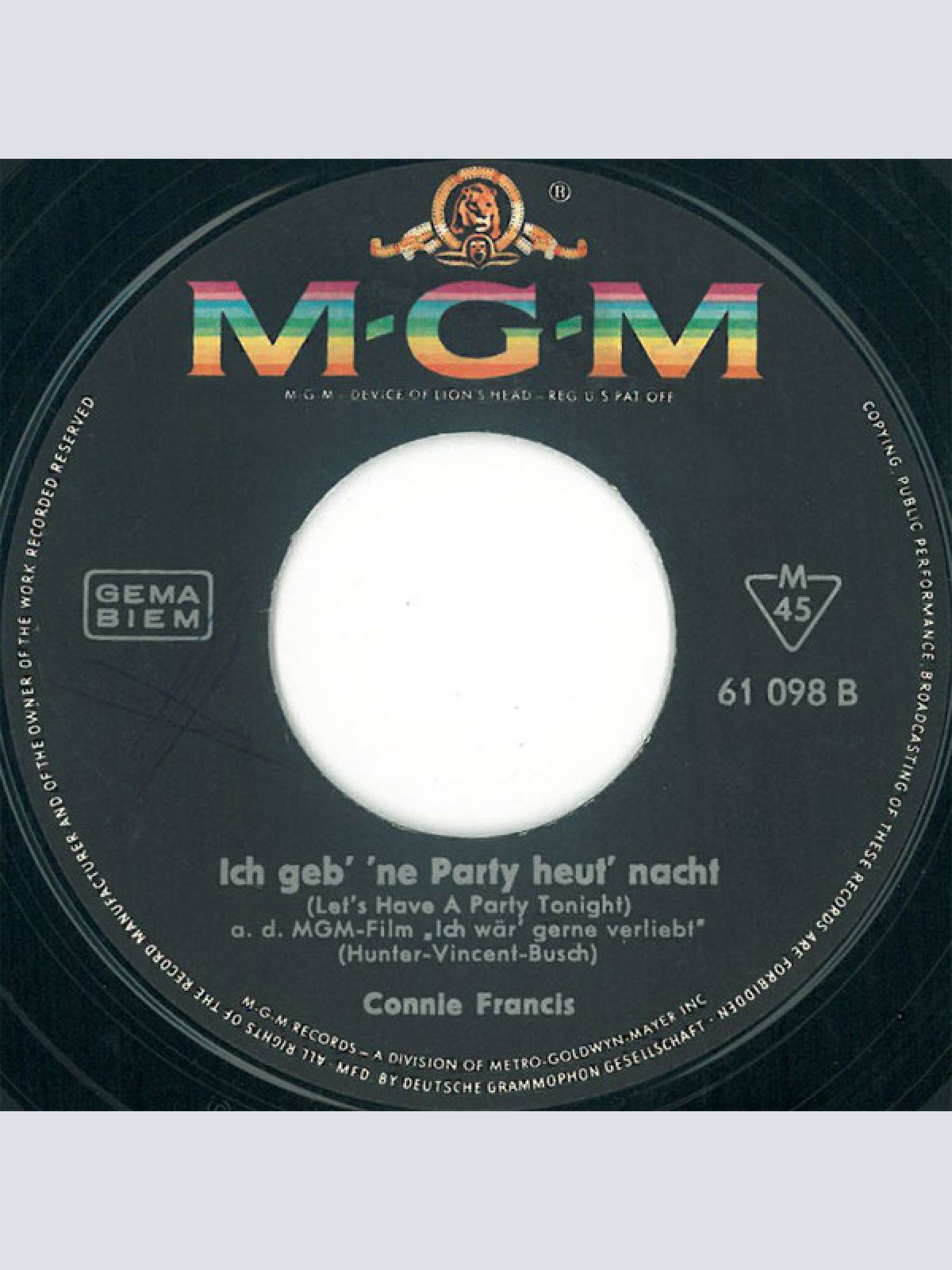 Vinyl / Connie Francis - Ich Wär' Gerne Verliebt