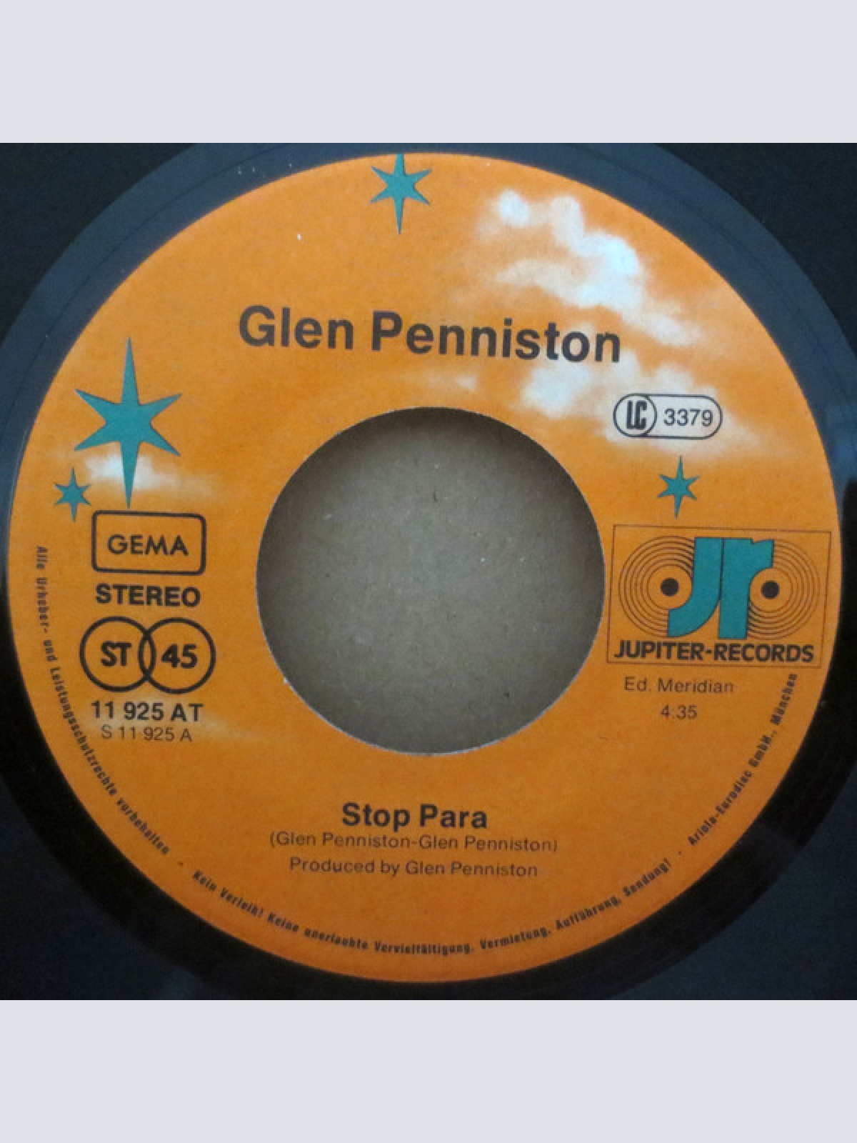 Vinyl / Glen Penniston - Stop Para