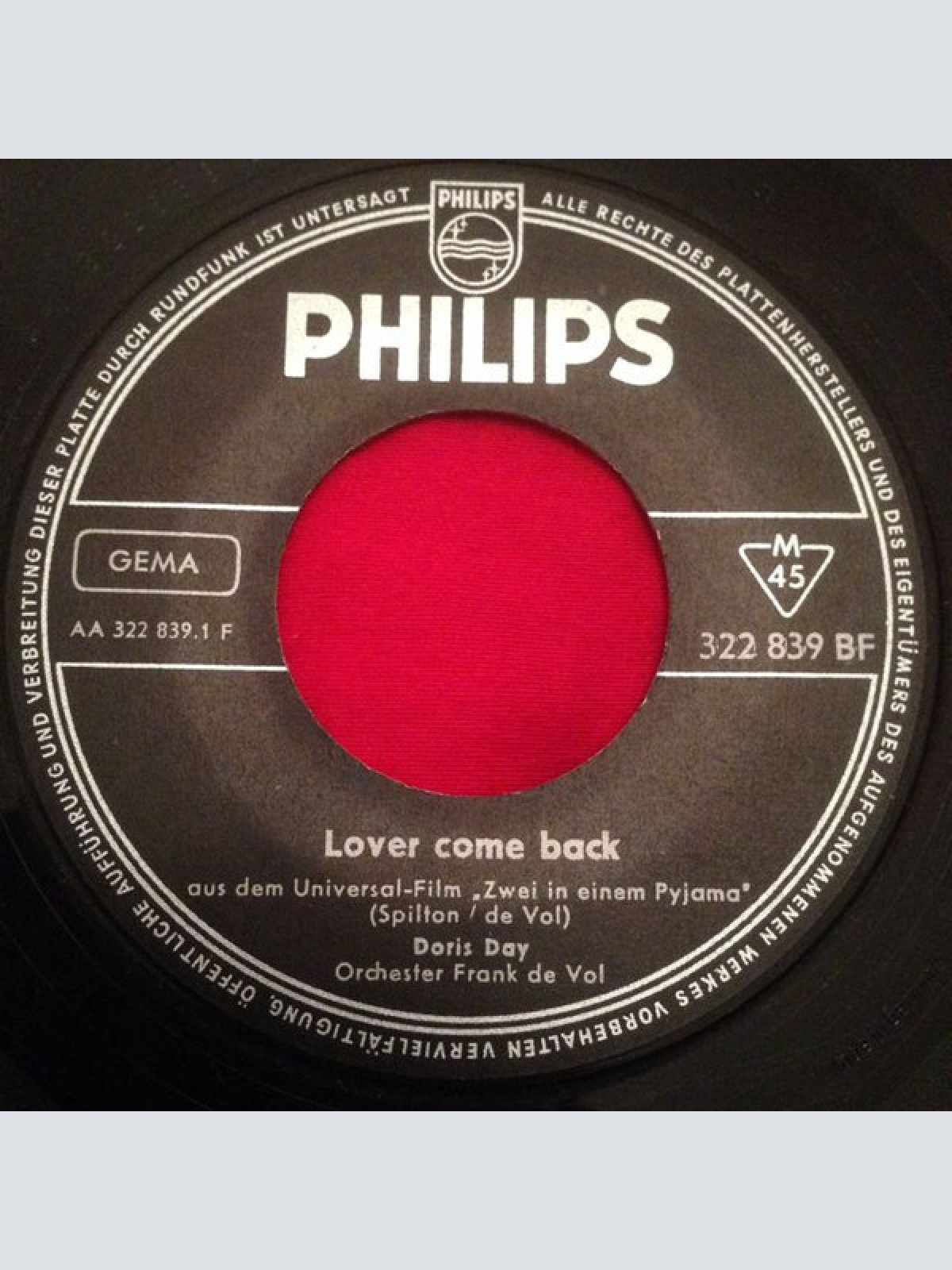Vinyl / Doris Day - Lover Come Back