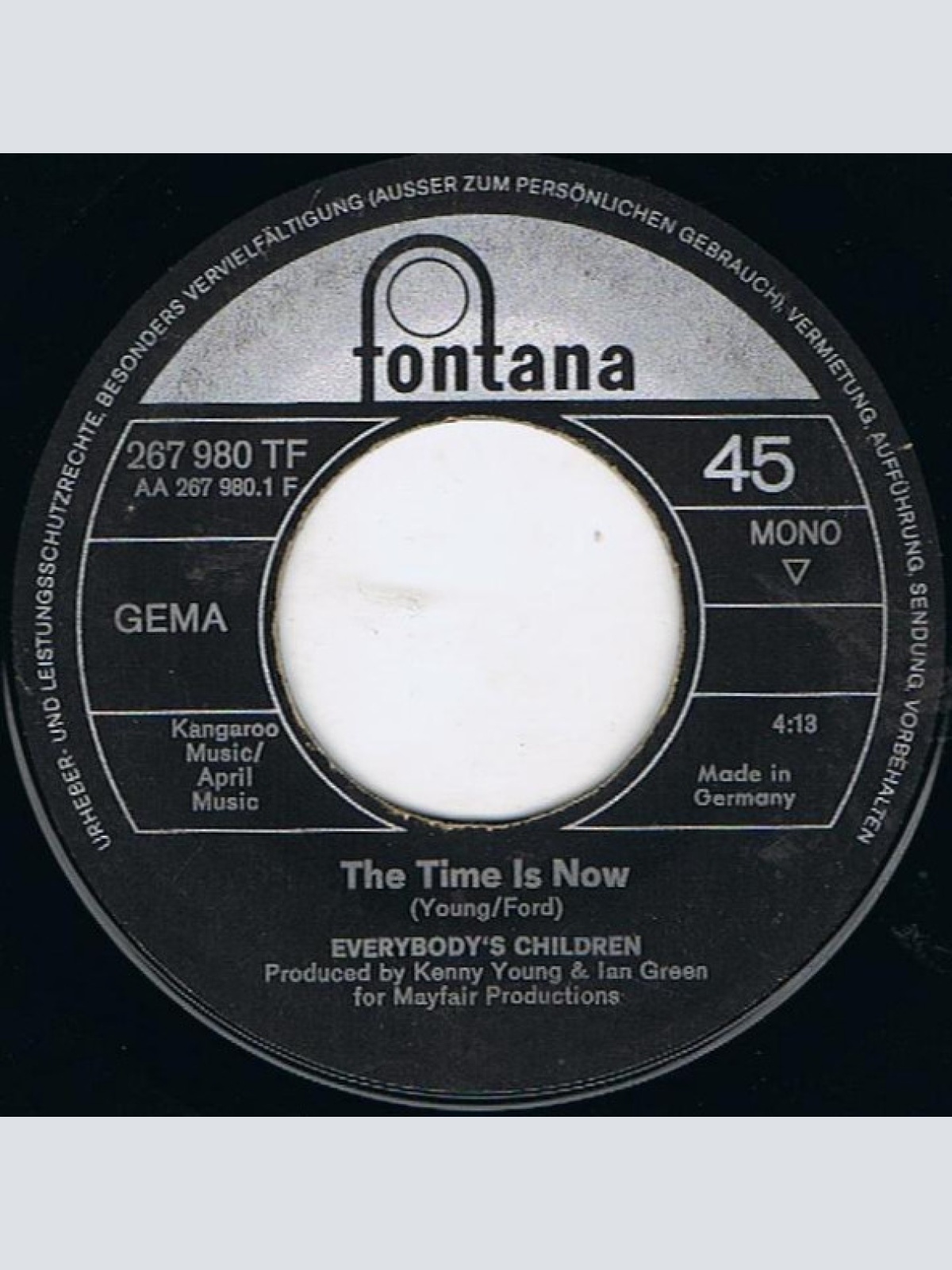 Vinyl / Everybody's Children - The Time Is Now