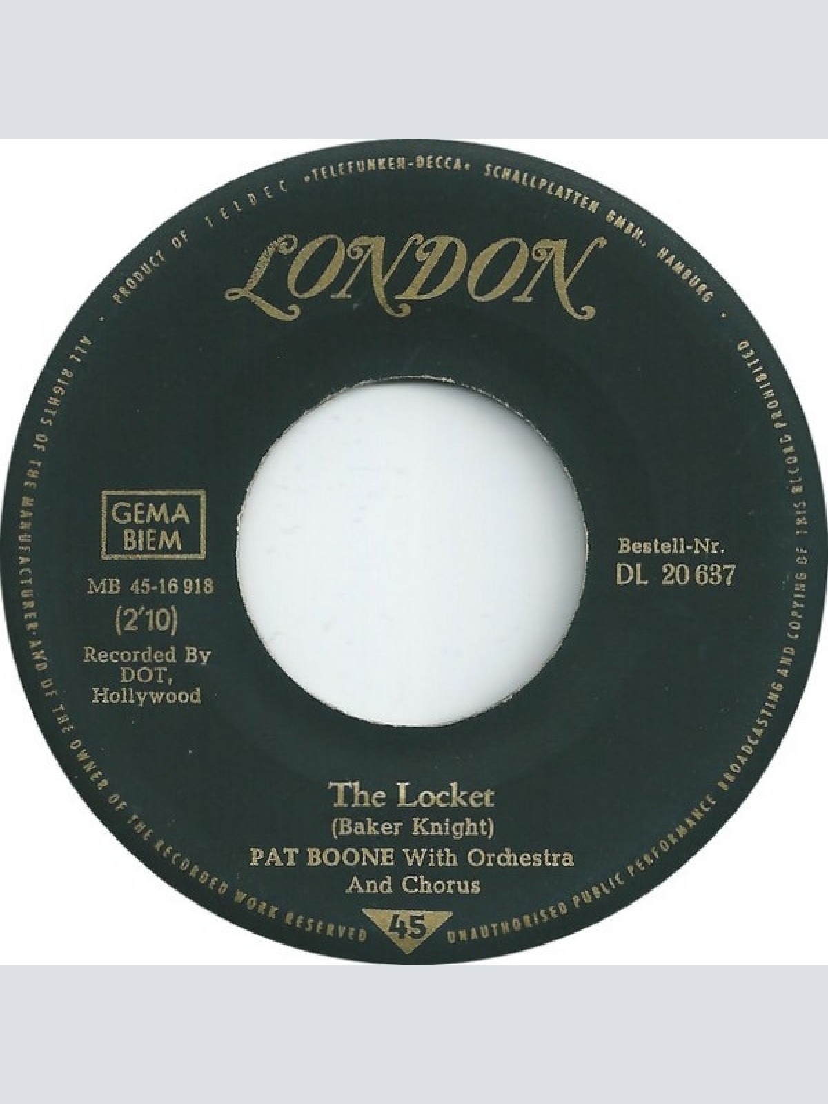 Vinyl / Pat Boone - Speedy Gonzales (Kleiner Gonzales)