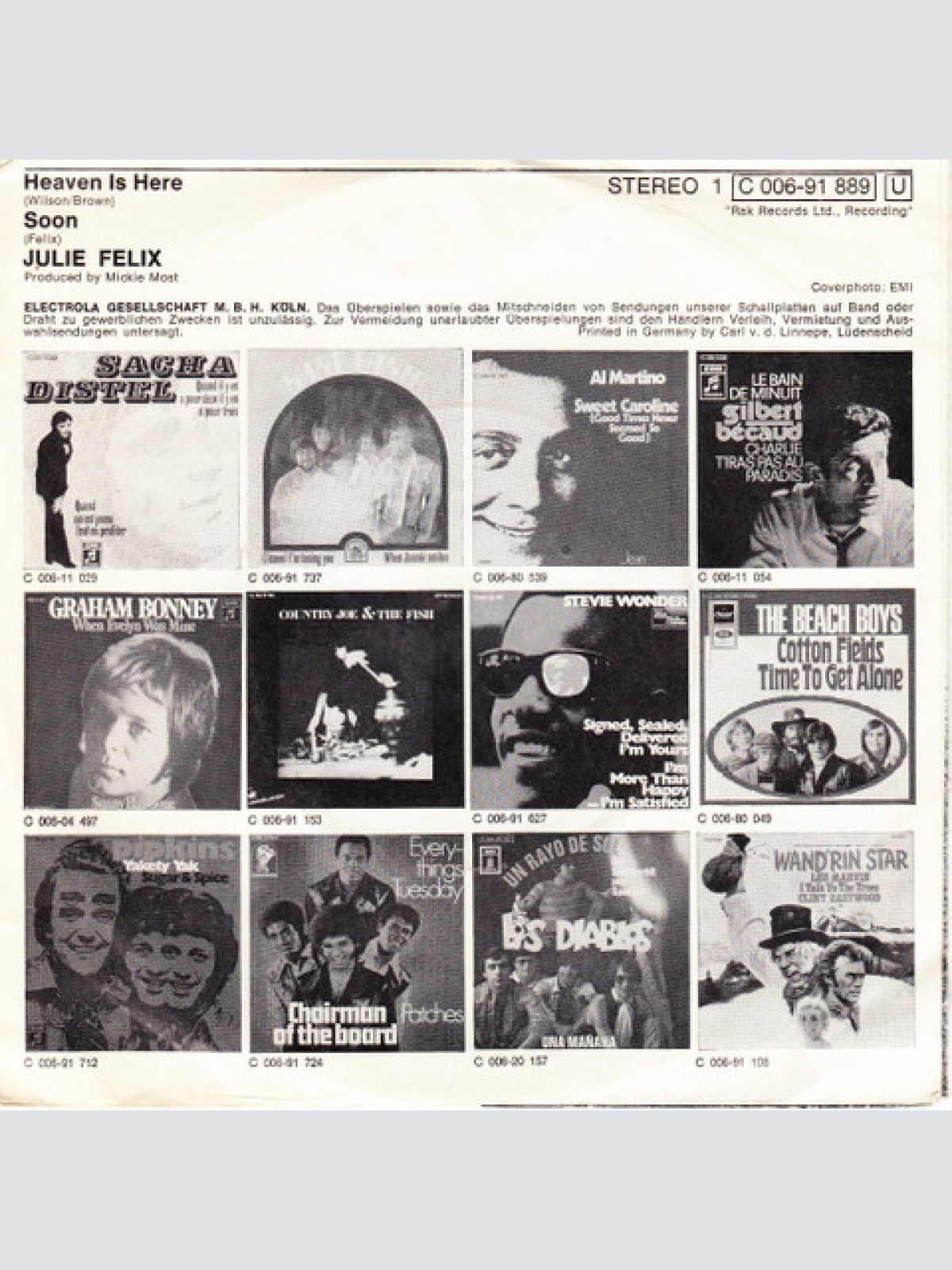 Vinyl / Julie Felix - Heaven Is Here