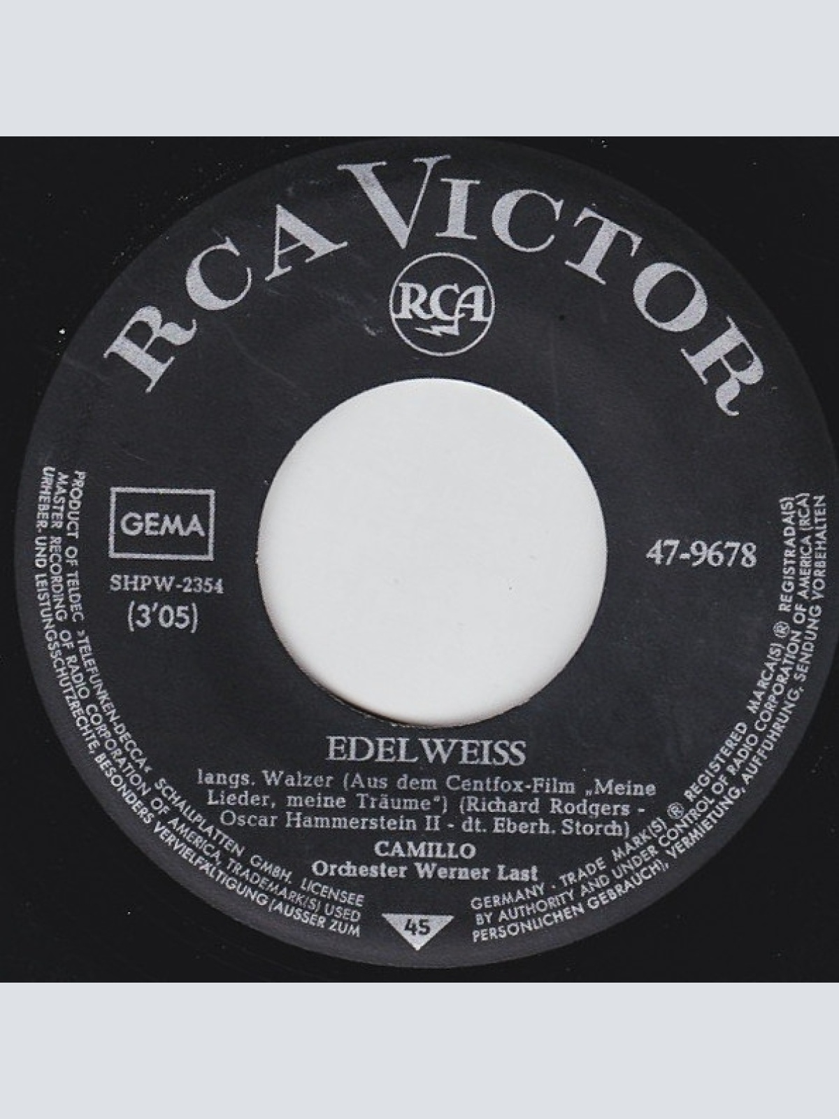 Vinyl / Camillo* - Edelweiss