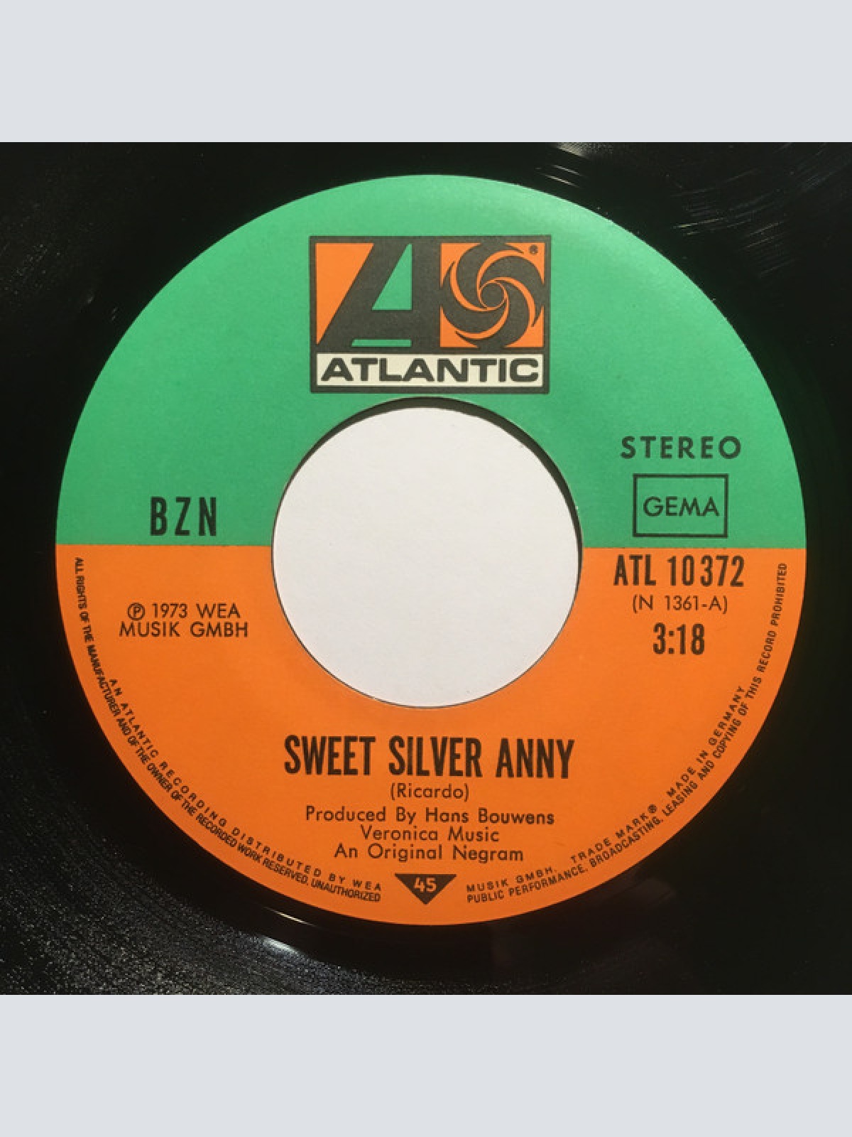Vinyl / BZN - Sweet Silver Anny