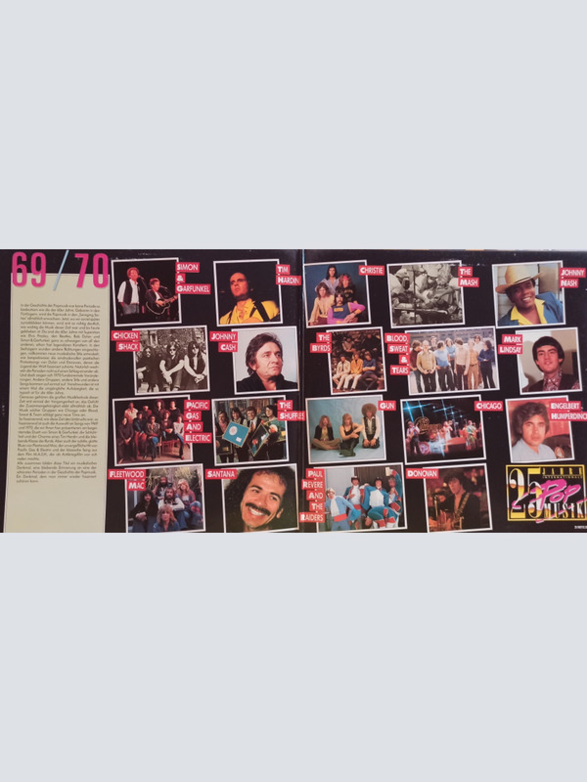 Vinyl / Various - 25 Jahre Internationale Popmusik - 1969 / 1970