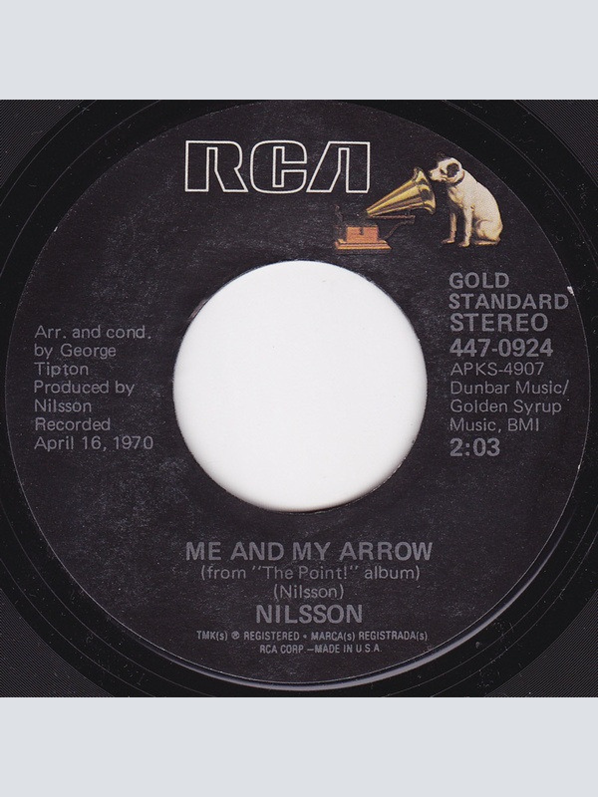 Vinyl / Nilsson* - Without You / Me And My Arrow