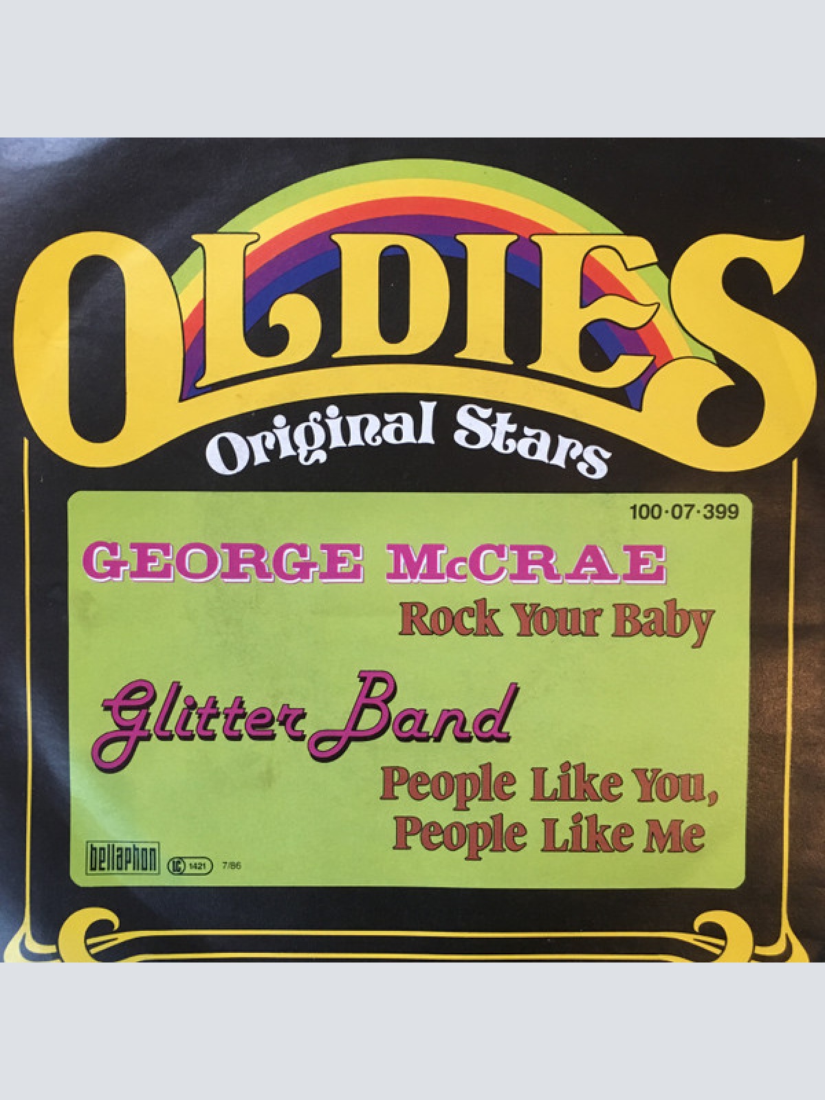 Vinyl / George McCrae  /  Glitter Band* - Rock Your Baby / People Like You, People Like Me