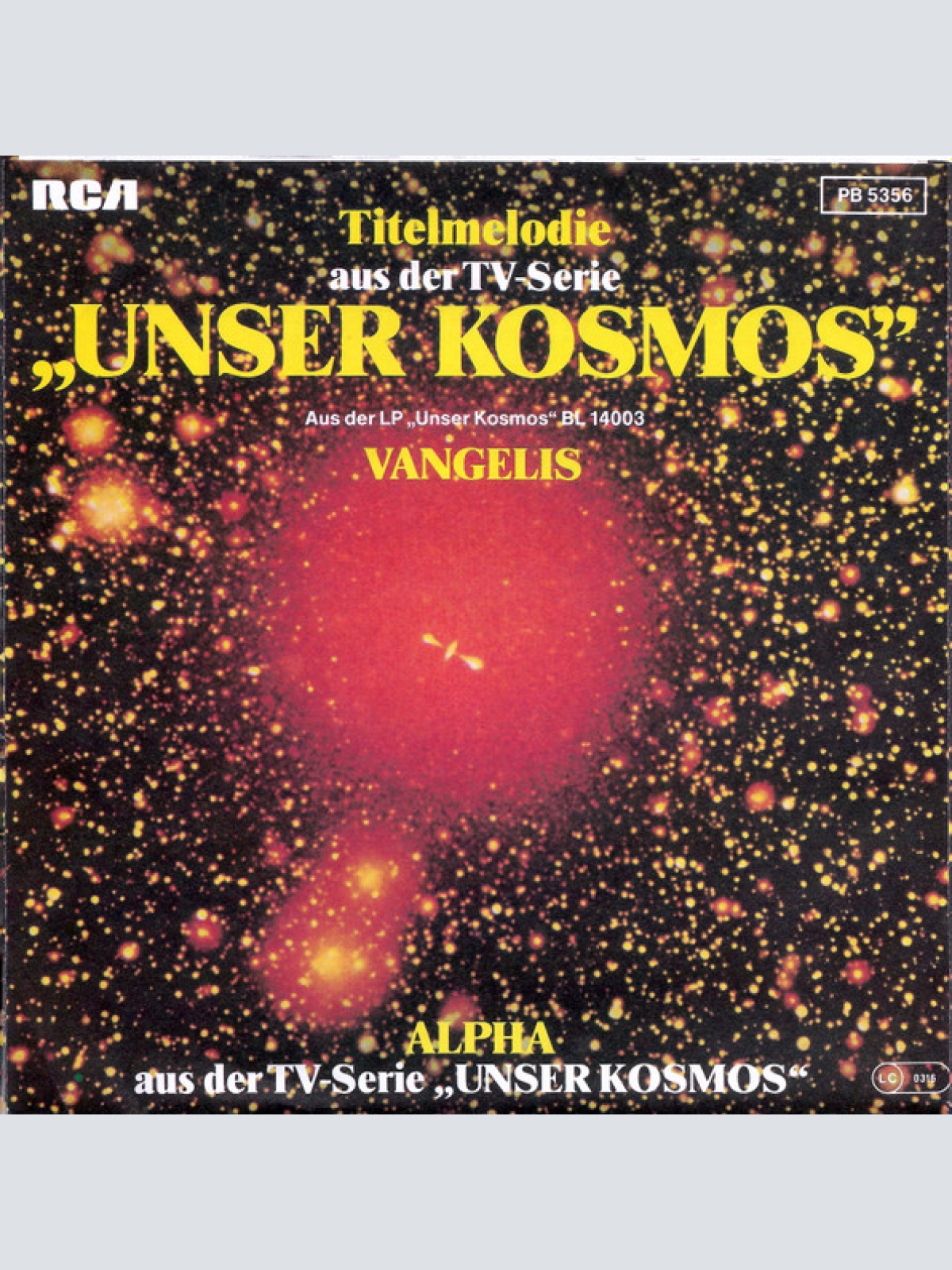 Vinyl / Vangelis - Titelmelodie Aus Der TV-Serie "Unser Kosmos"