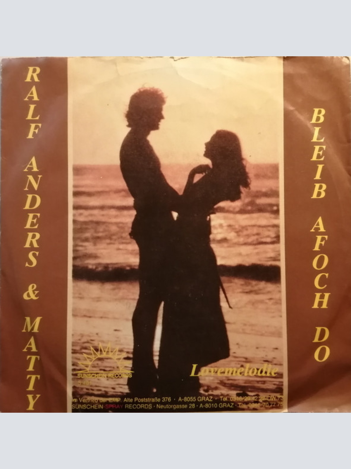 Vinyl / Ralf Anders & Matty (31) - Bleib Afoch Do / Lovemelodie