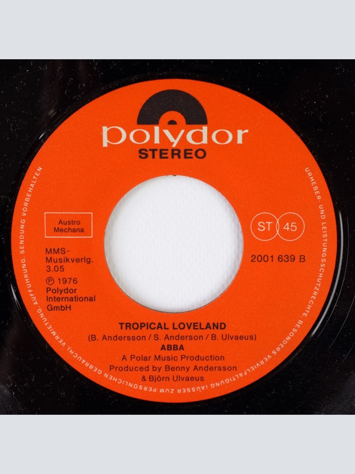 Vinyl / ABBA - Fernando · Tropical Loveland