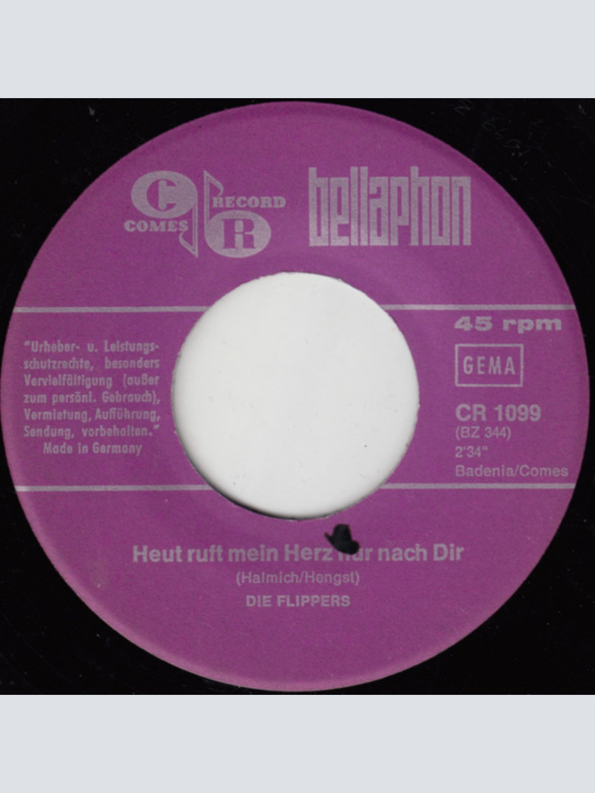 Vinyl / Die Flippers - Weine Nicht, Kleine Eva