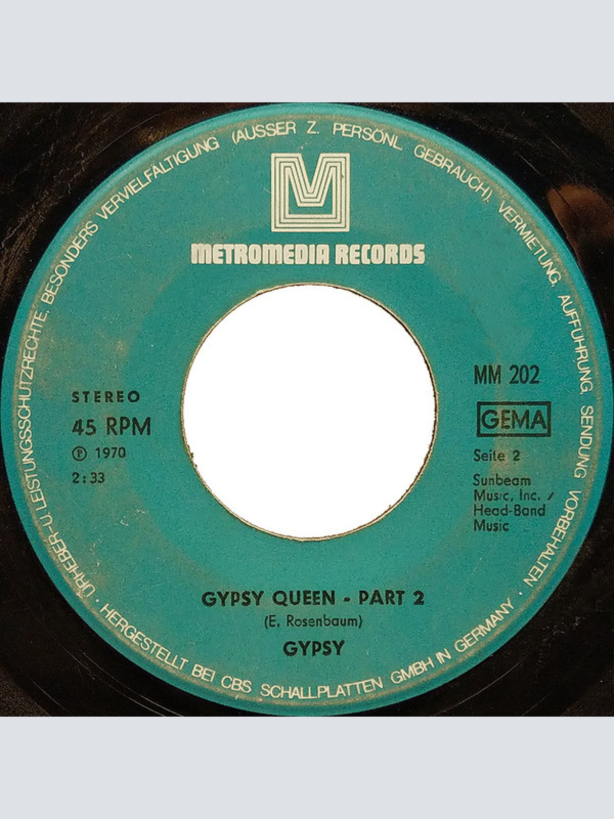 Vinyl / Gypsy (15) - Gypsy Queen - Part 1 / Gypsy Queen - Part 2