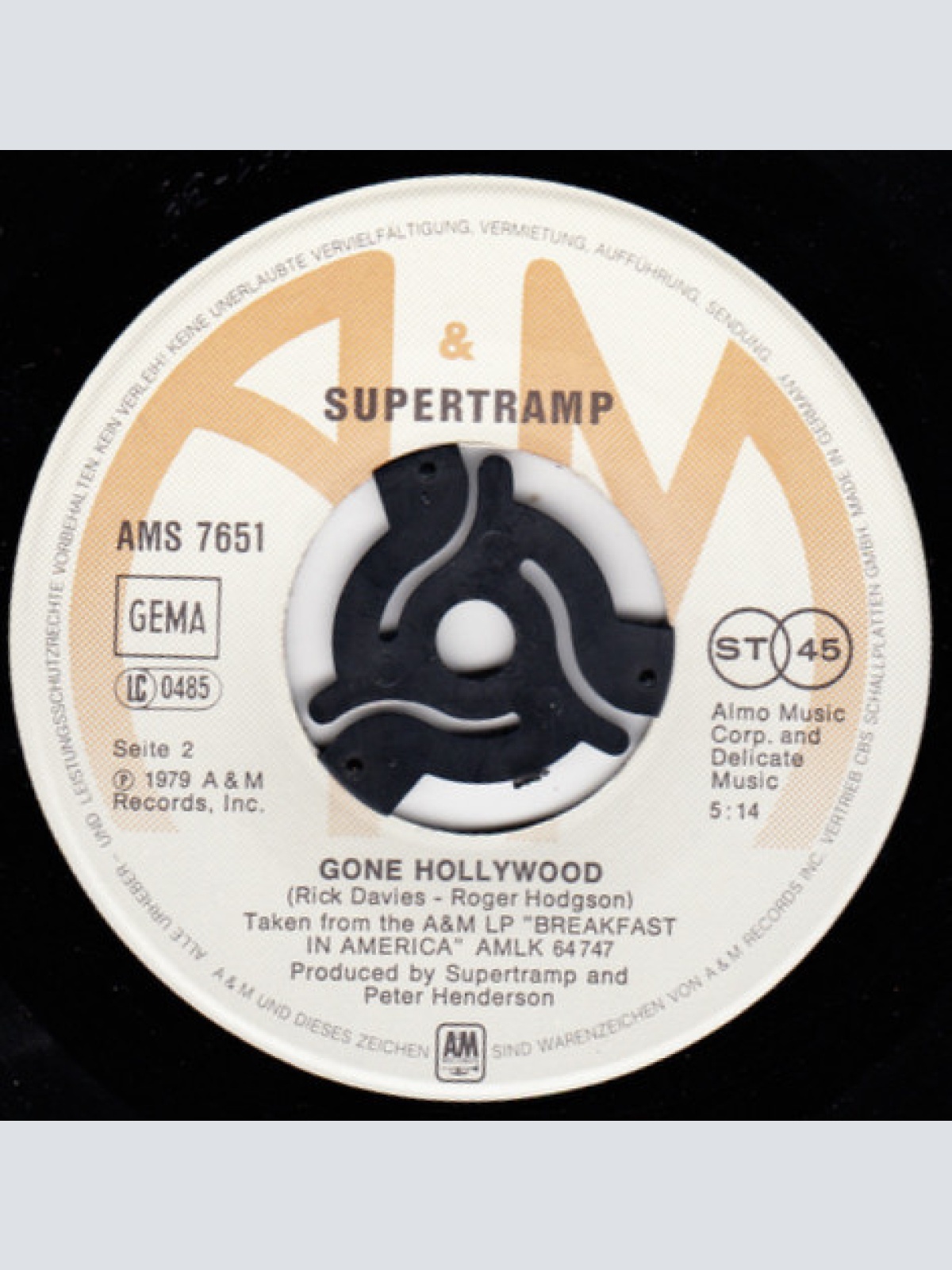 Vinyl / Supertramp - Breakfast In America