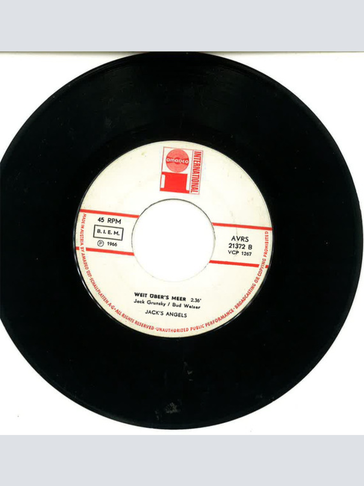 Vinyl / Jack's Angels - Ich Hör' Deine Schritte Kommen / Weit Über's Meer