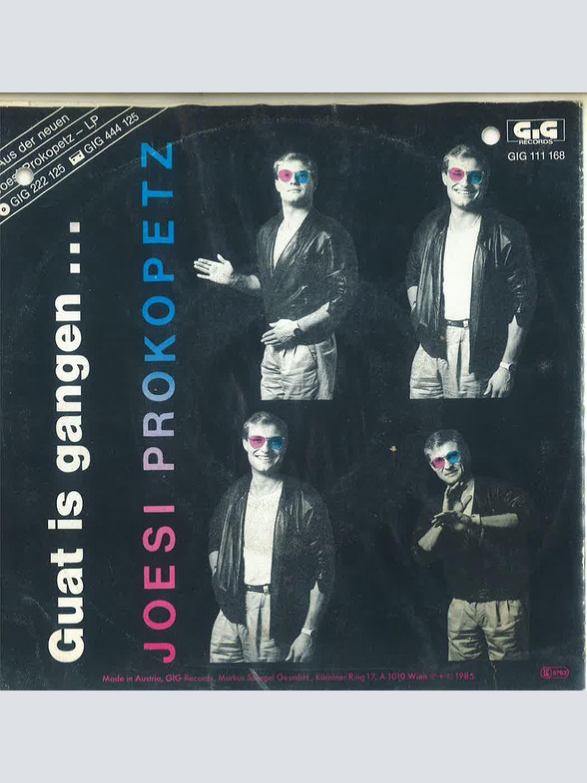 Vinyl / Joesi Prokopetz - Guat Is Gangen