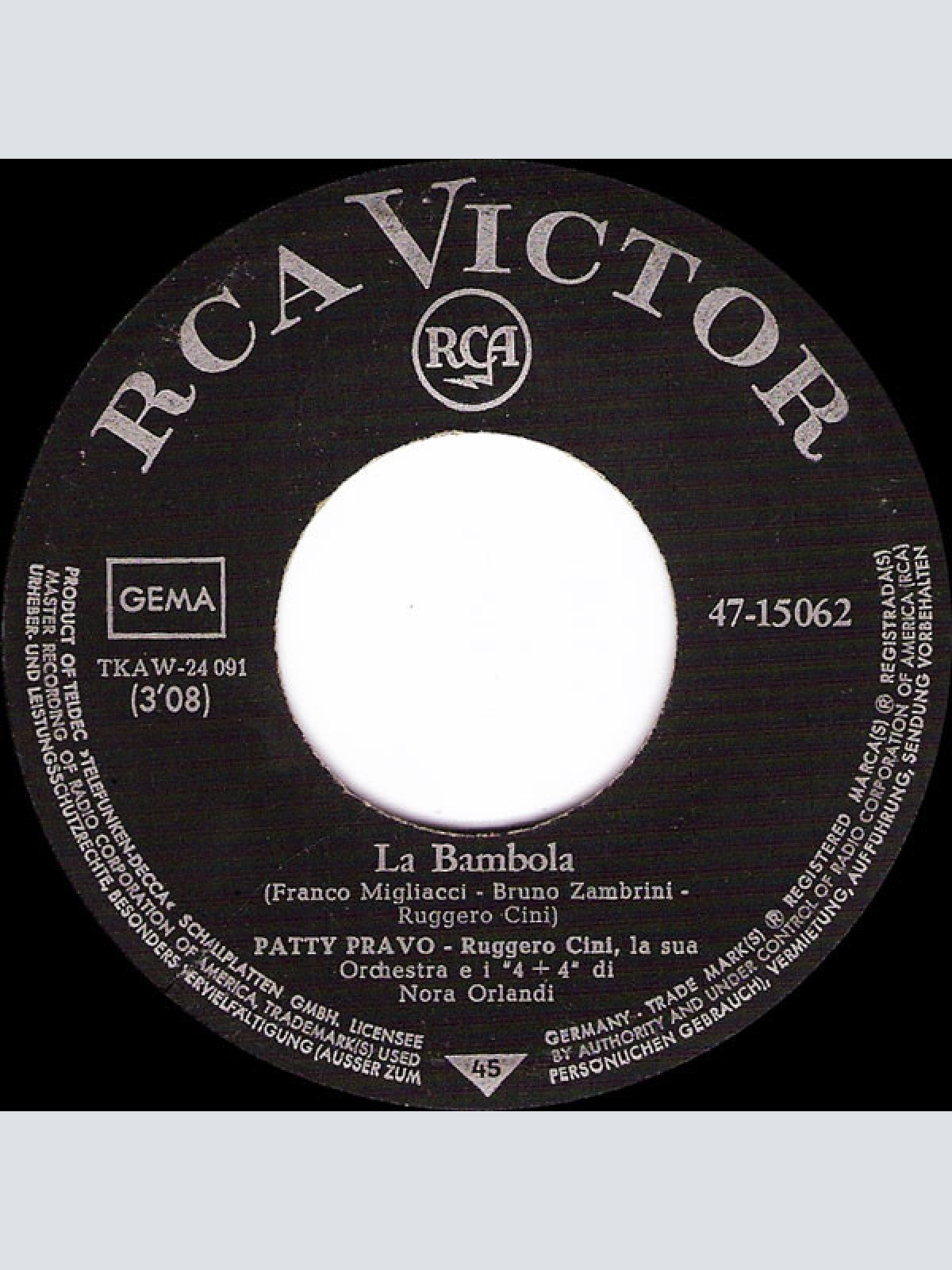 Vinyl / Patty Pravo - La Bambola / Se C'È L'Amore