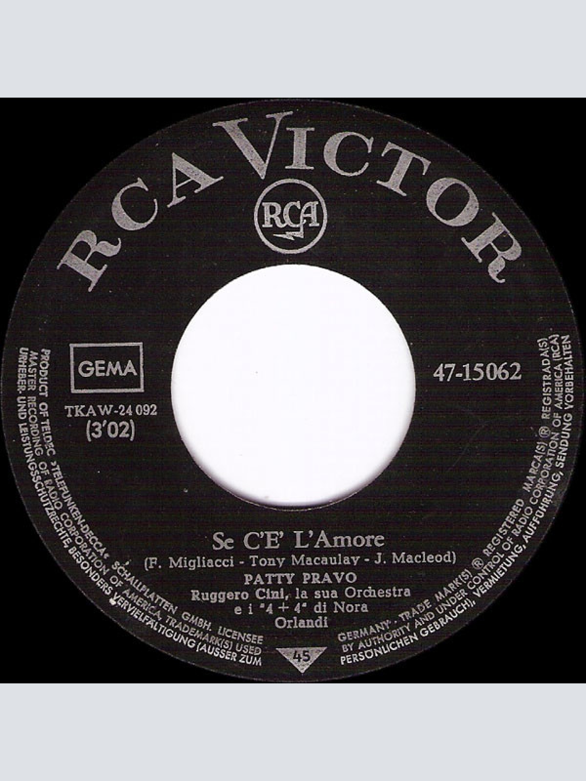 Vinyl / Patty Pravo - La Bambola / Se C'È L'Amore