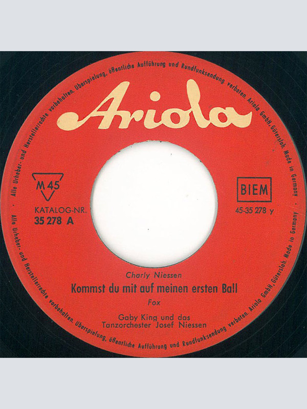 Vinyl / Gaby King, Die 6 Perry's* - Nur Charly Schenkte Mir Blumen