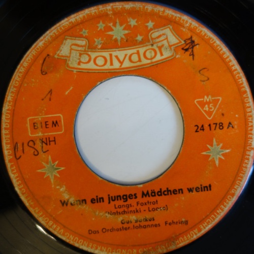 Vinyl / Gus Backus - Wenn Ein Junges Mädchen Weint