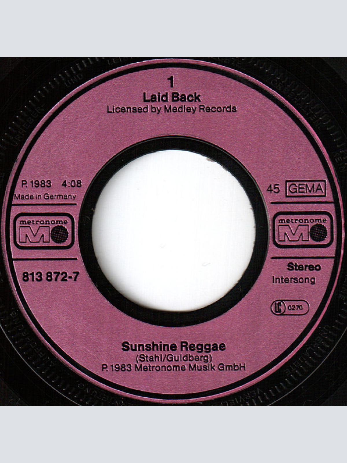Vinyl / Laid Back - Sunshine Reggae