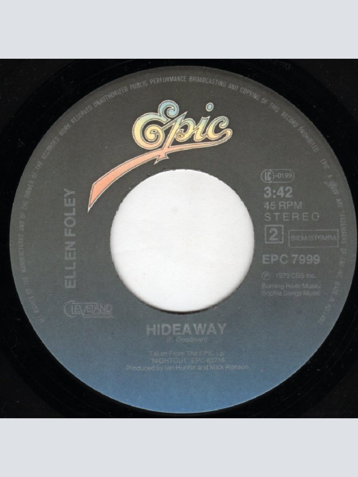 Vinyl / Ellen Foley - What's A Matter Baby