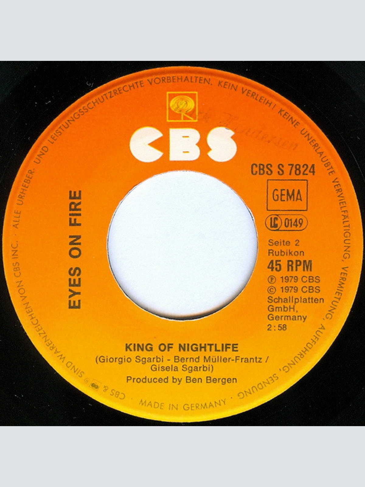 Vinyl / Eyes On Fire - Buy Mi Bananas