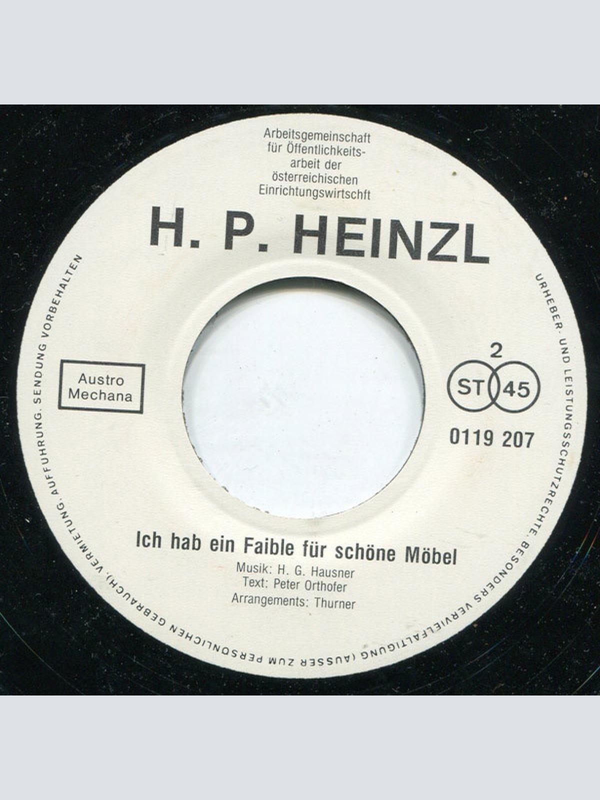 Vinyl / Hans Peter Heinzl - Gestatten Darf Ich Ihren Raum Ausstatten?
