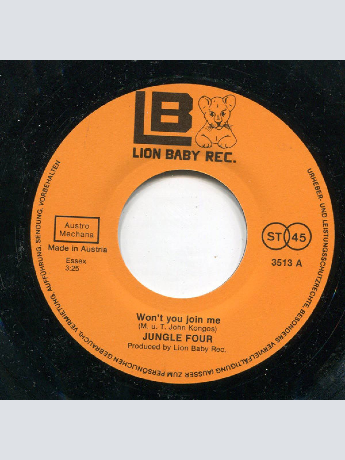 Vinyl / Jungle Four - Won't You Join Me