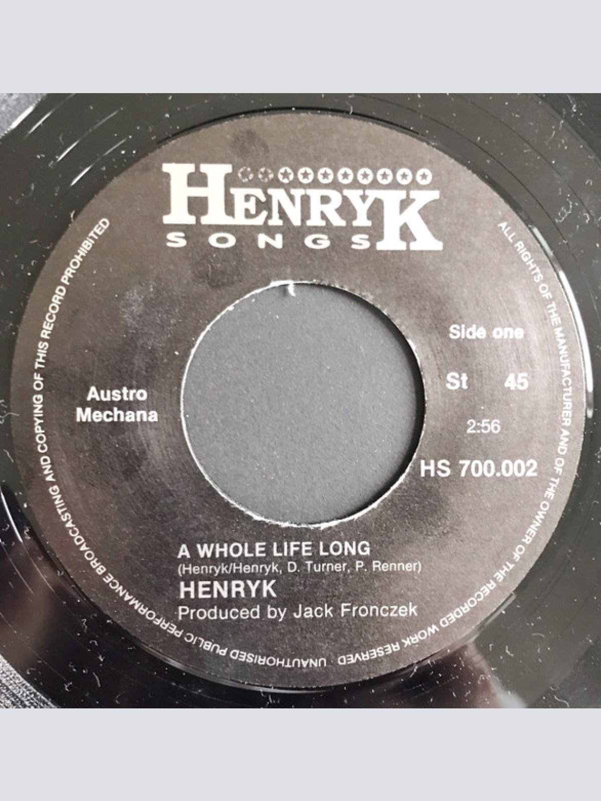 Vinyl / Henryk - A Whole Life Long