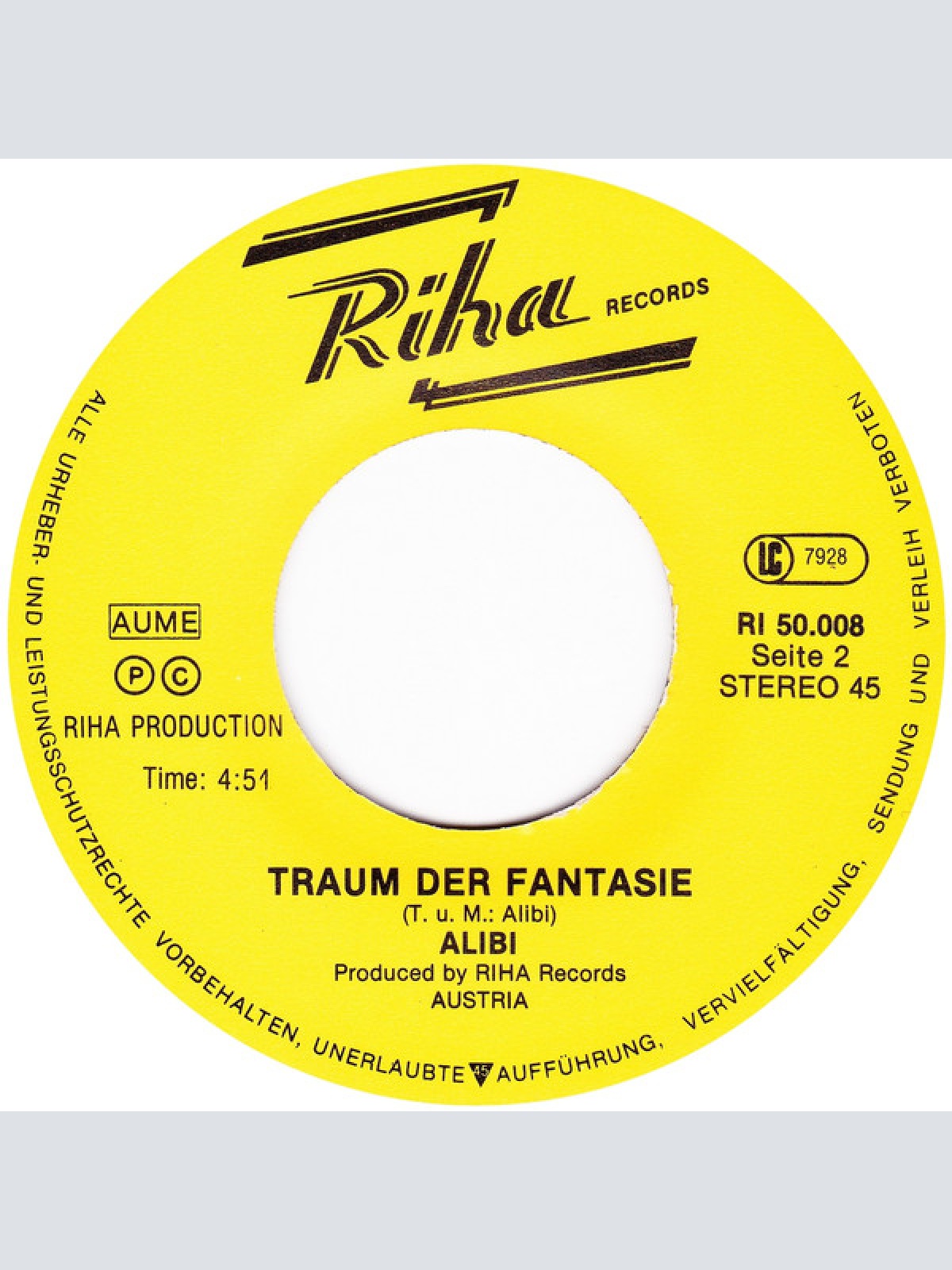 Vinyl / Alibi (39) - So Wie Du Bist / Traum Der Fantasie