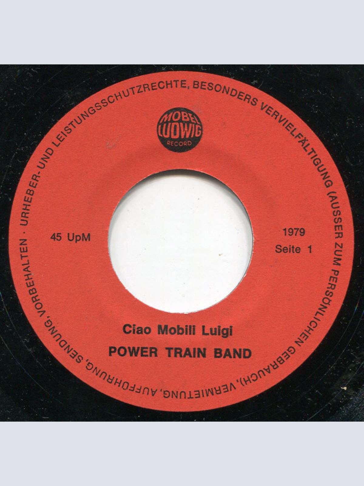 Vinyl / Power Train Band - Ciao Mobili Luigi !