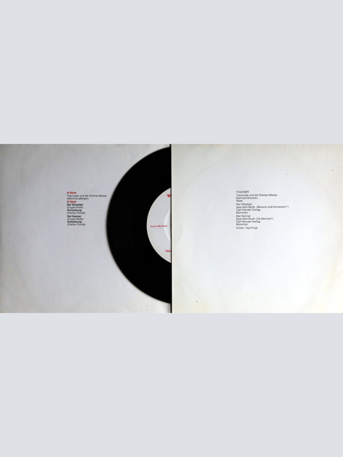 Vinyl / Kurt Sobotka, Gerhard Bronner, Helmut Qualtinger - Wiesner-Hagers Messe-Hits - Gereimtes Und Ungereimtes Mit Kurt Sobotka, Gerhard Bronner Und Helmut Qualtinger