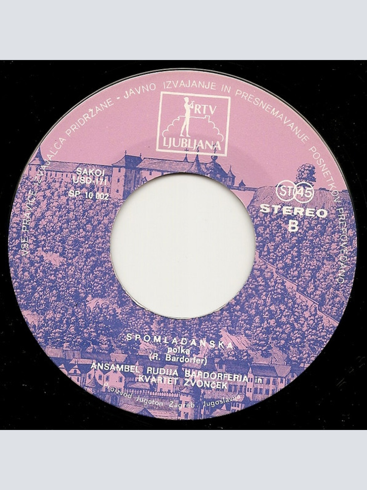 Vinyl / Ansambel Rudija Bardorferja, Kvartet Zvonček - Pomlad V Števerjanu