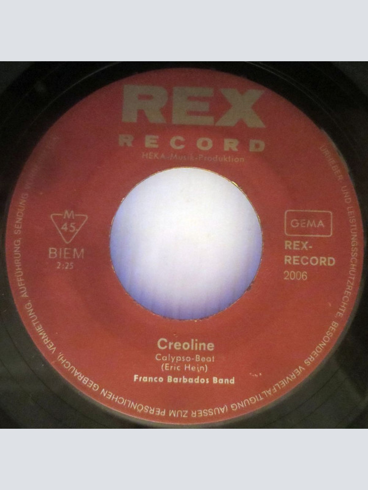 Vinyl / Franco Barbados Band - Creoline