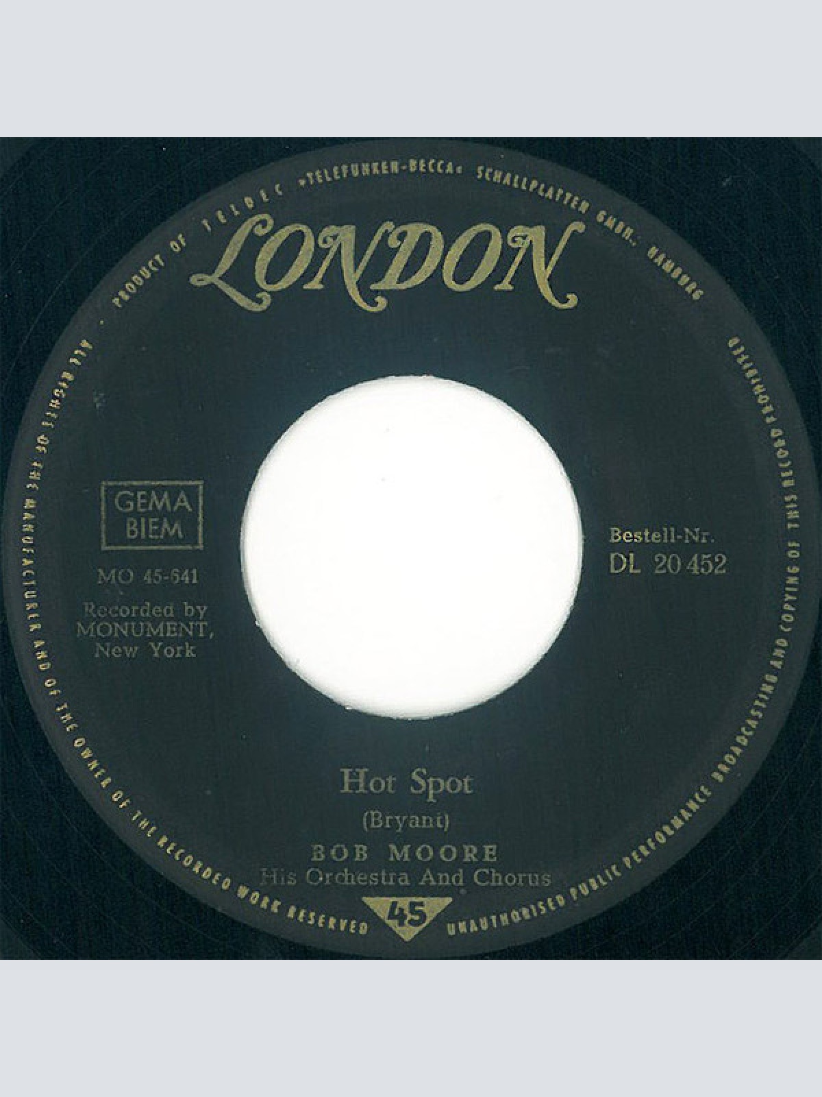 Vinyl / Bob Moore Und Sein Orchester* - Mexico / Hot Spot