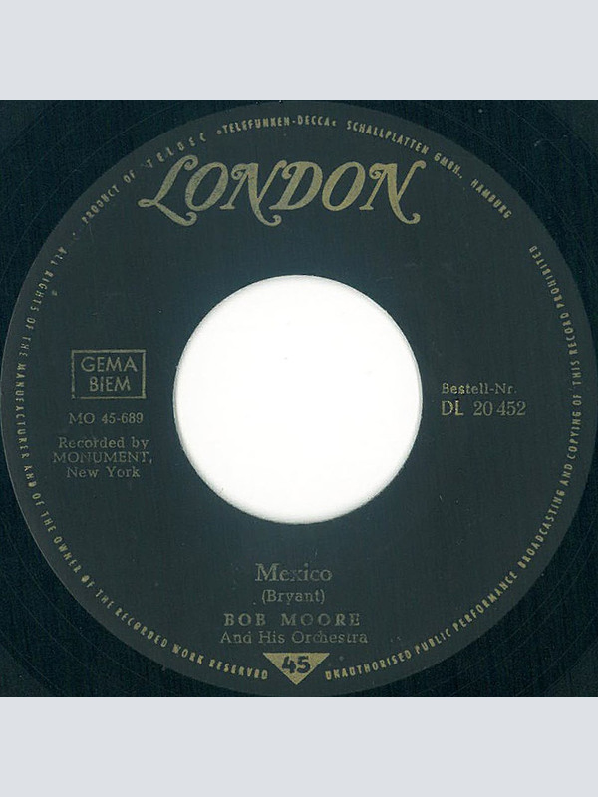 Vinyl / Bob Moore Und Sein Orchester* - Mexico / Hot Spot