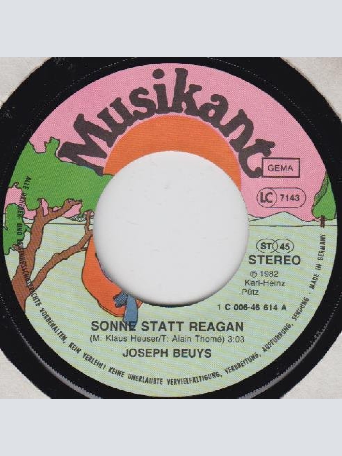 Vinyl / Joseph Beuys - Sonne Statt Reagan