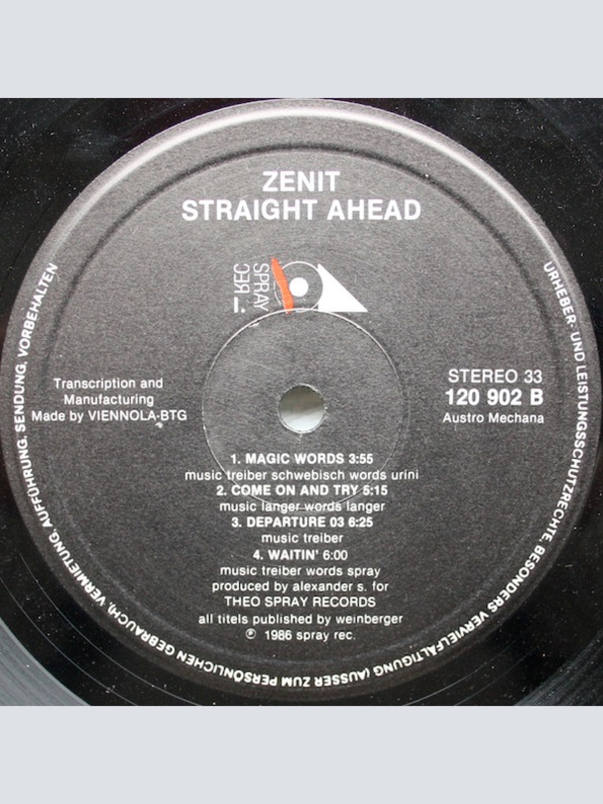 Vinyl / Zenit (4) - Straight Ahead