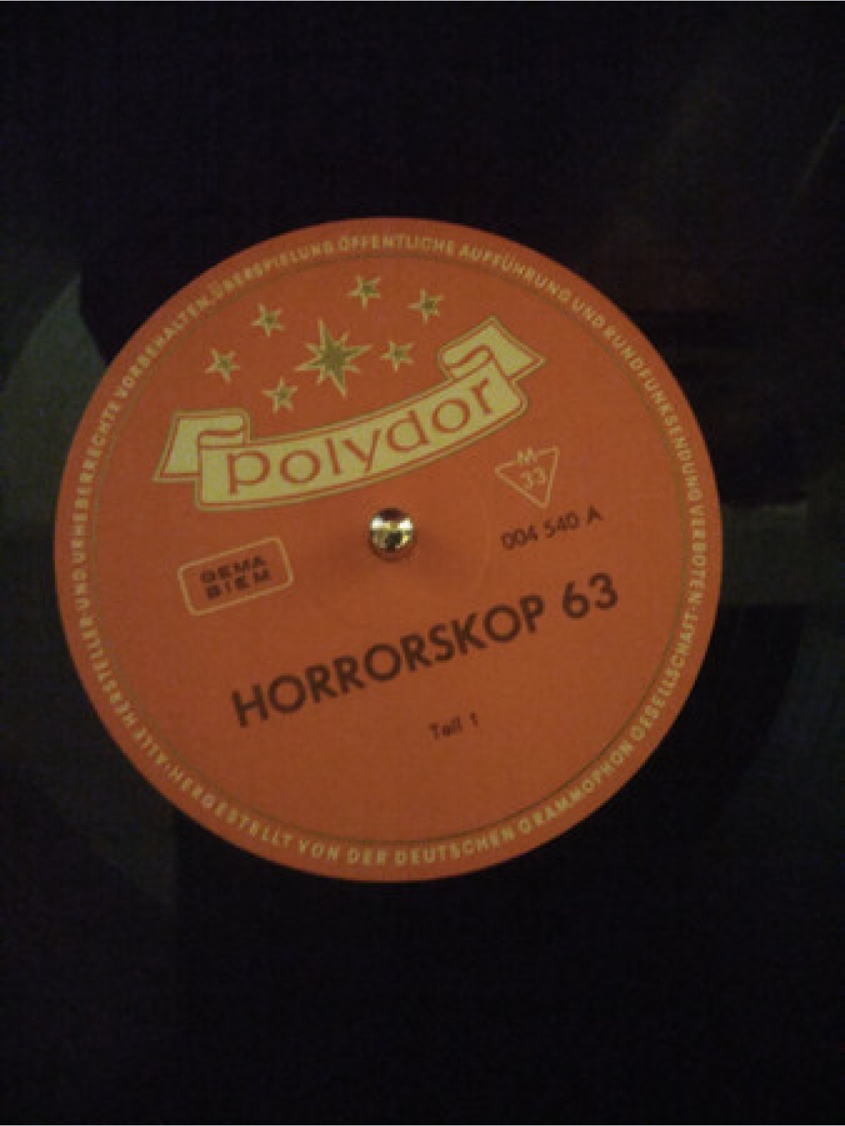 Vinyl / Peter Frankenfeld - Horror Skop 63