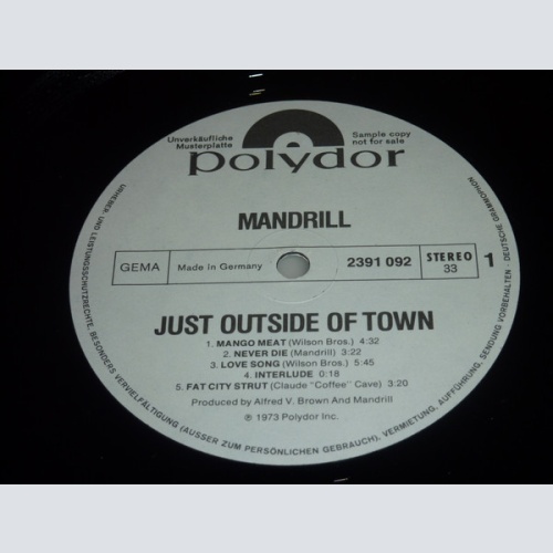 Vinyl / Mandrill - Just Outside Of Town