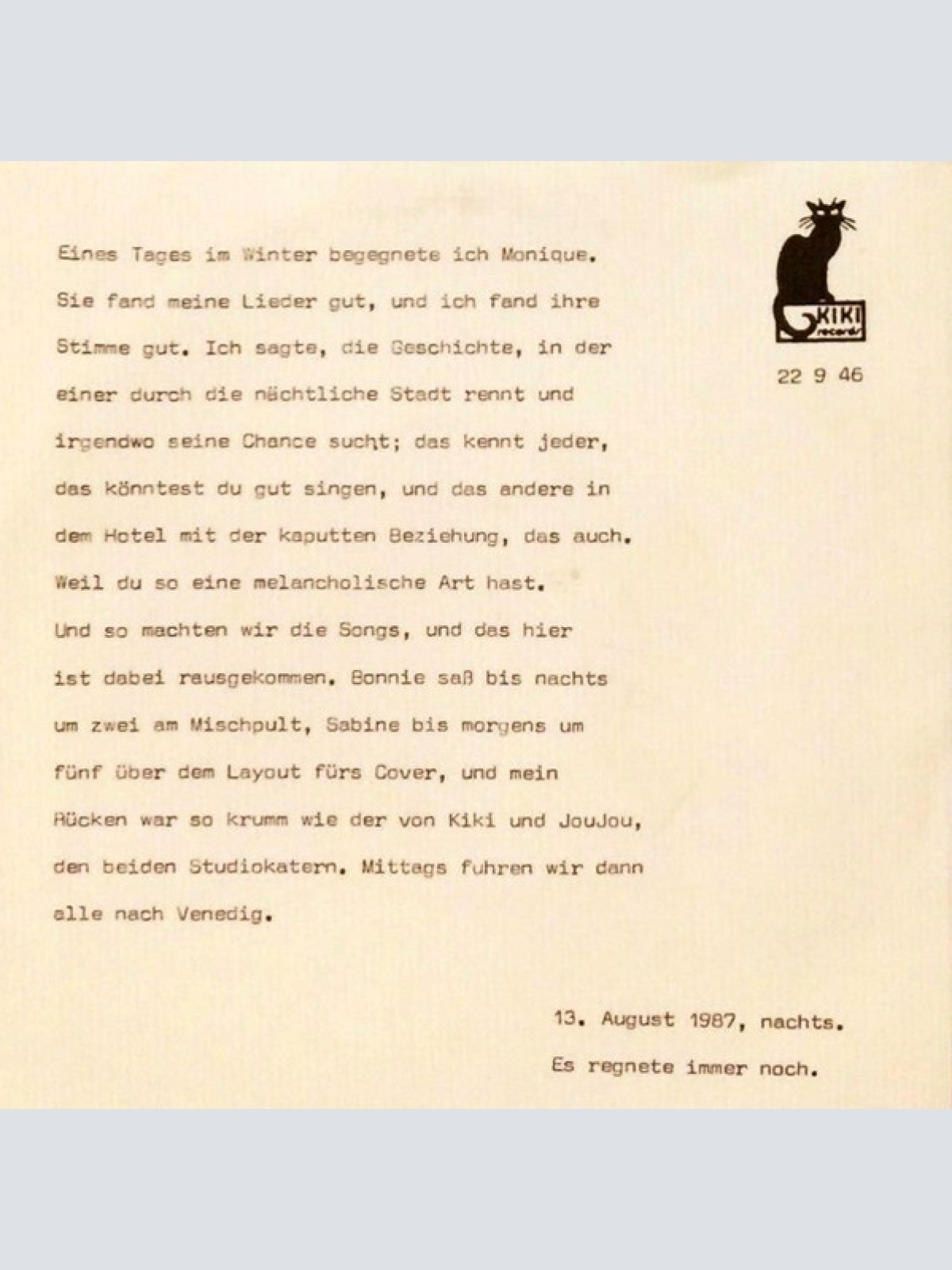 Vinyl / Monique (99) - Erwartung