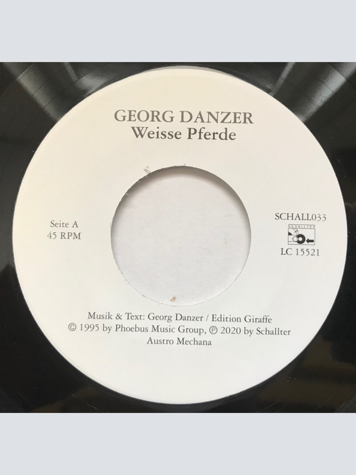 Vinyl / Georg Danzer, Garish - Weisse Pferde