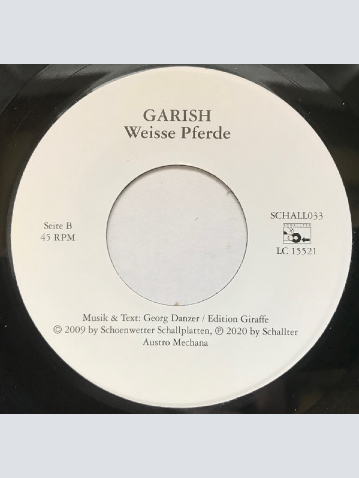 Vinyl / Georg Danzer, Garish - Weisse Pferde