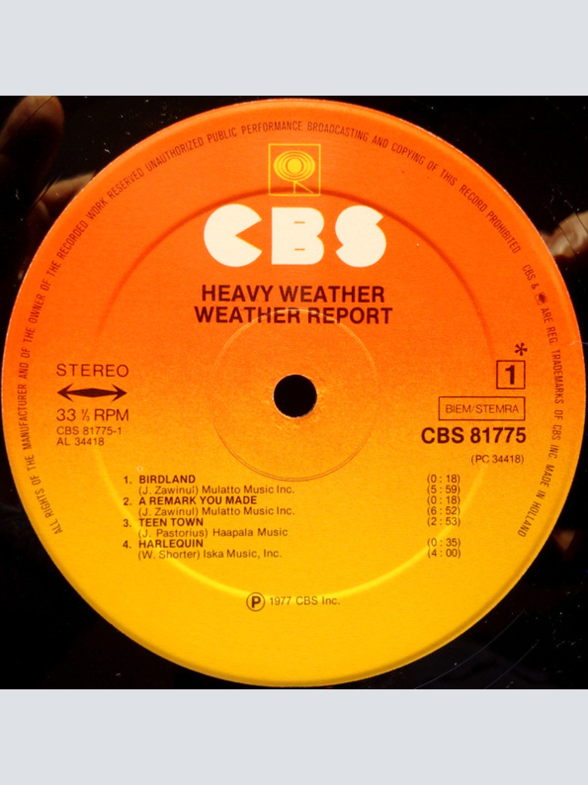 Vinyl / Weather Report - Heavy Weather