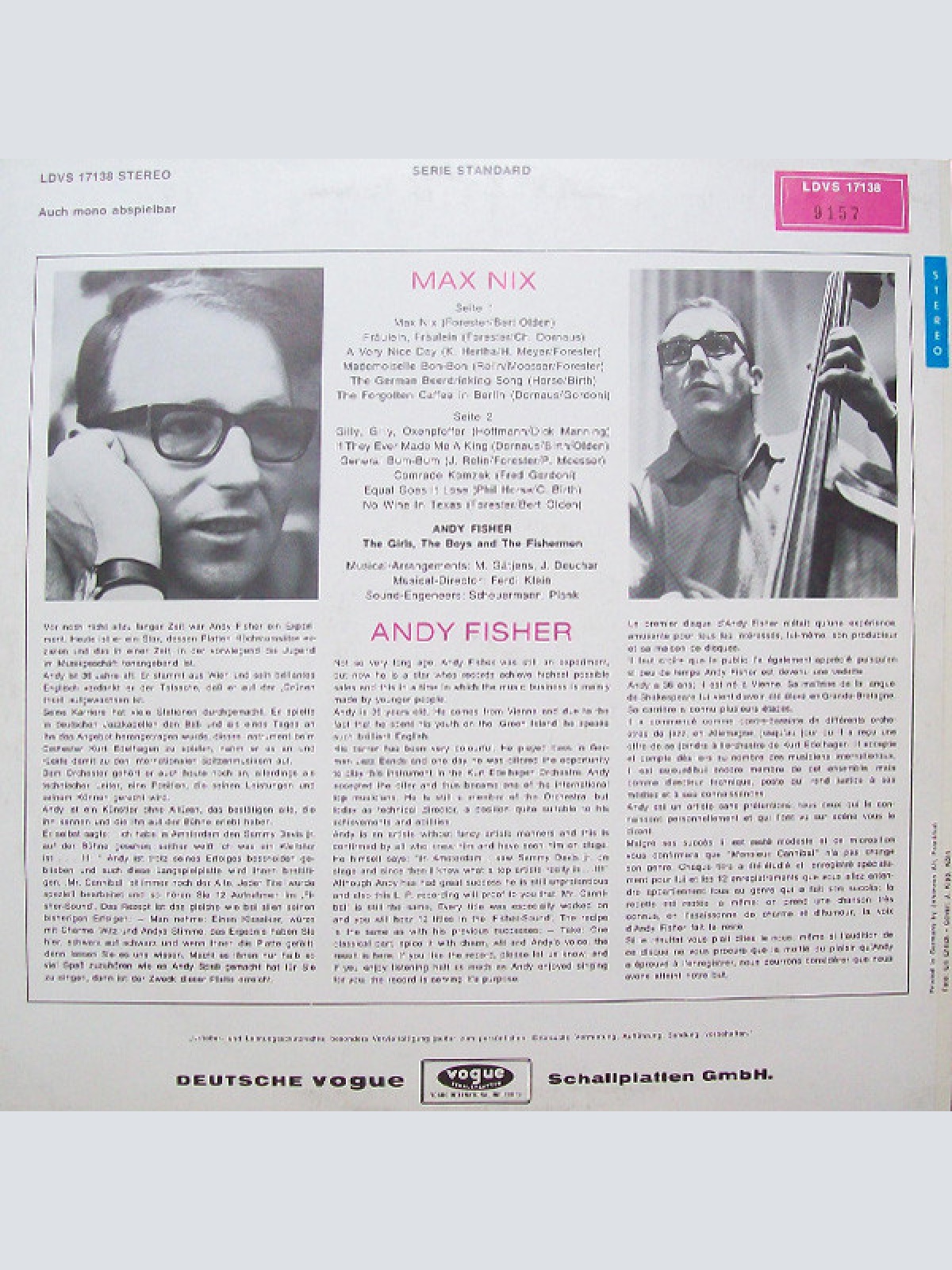 Vinyl / Andy Fisher - Max Nix